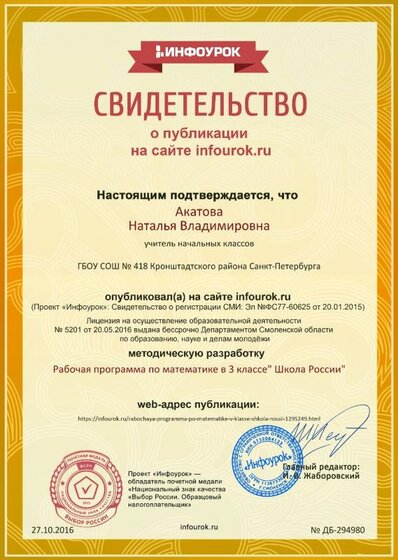 Свидетельство проекта infourok.ru №294980.jpg