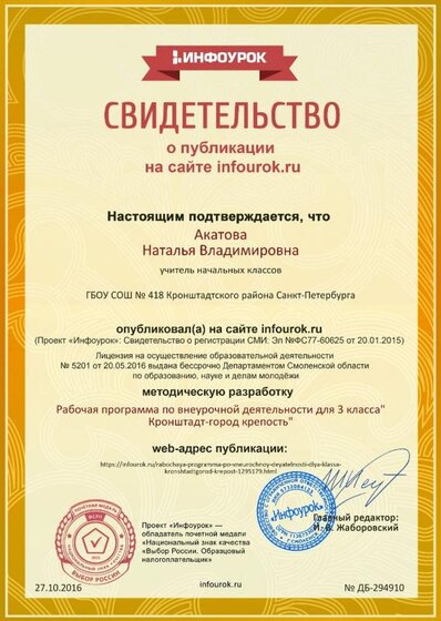 Свидетельство проекта infourok.ru №294910.jpg