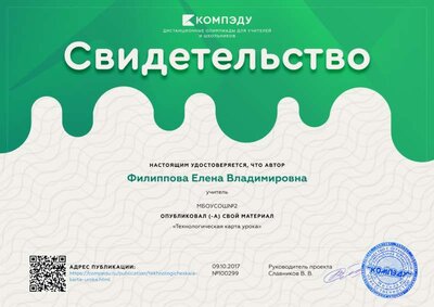 Свидетельство Технологическая карта урока.png