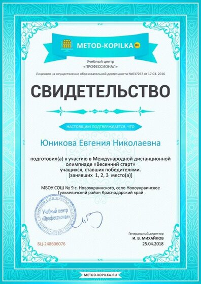 Свидетельство о подготовке победителей metod-kopilka.ru №248606076.jpg
