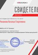 Свидетельство Мастер-класс с педагогами по экспериментированию  _Весёлая наука для детей_.png