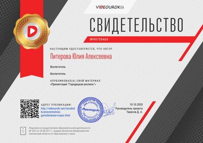 Свидетельство Презентация _Городецкая роспись_.png