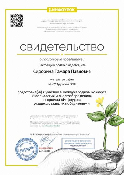 Свидетельство проекта infourok.ru №ФШ61013165.jpg