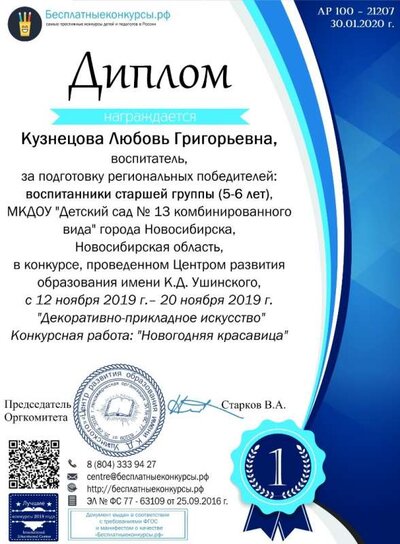 конкурс  ДПИ - Новогодняя красавица (воспитатель).jpg