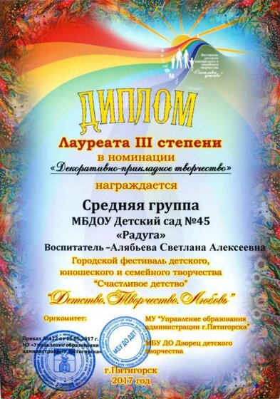 15.05.2017 г. Диплом 3 степени. Алябьева С.А..jpg