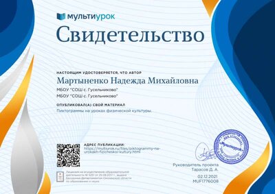 Свидетельство Пиктограммы на уроках физической культуры..png