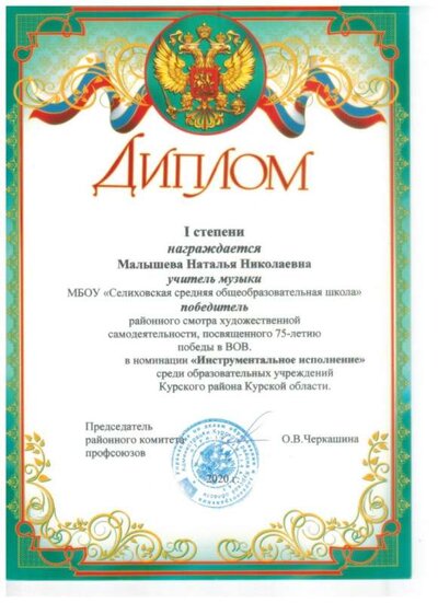 2020 Районный смотр худ.сам Победитель Малышева Н.Н..jpeg