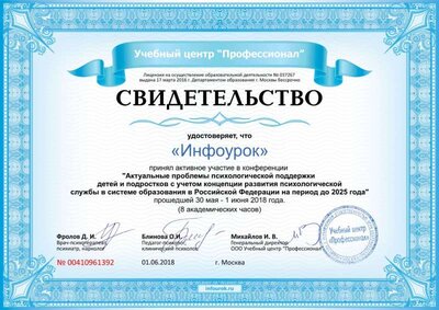 Свидетельство проекта infourok.ru №410961392.jpg