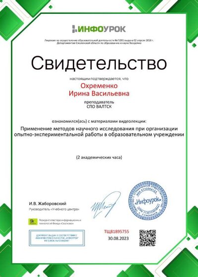 Свидетельство проекта infourok.ru №ТЩ81895755.jpg