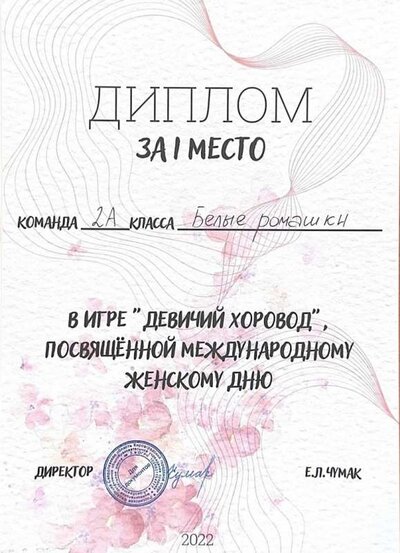 Диплом за 1 место. 2 класс.jpg