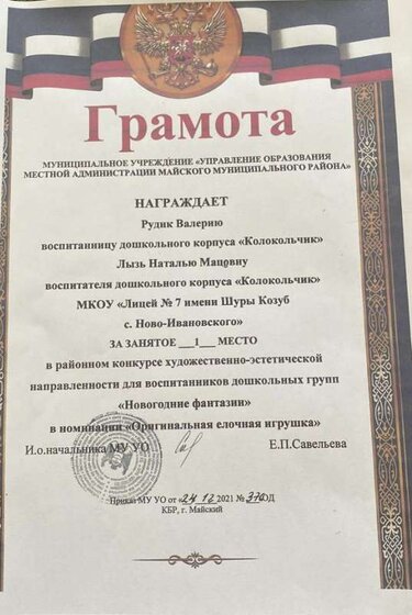 Новогодние фантазии - в номинации Оригинальная елочная игрушка.jpeg