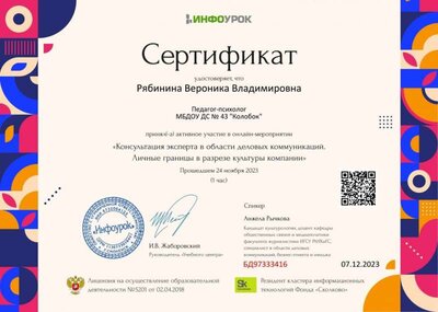 Сертификат проекта Infourok.ru №БД97333416.jpg