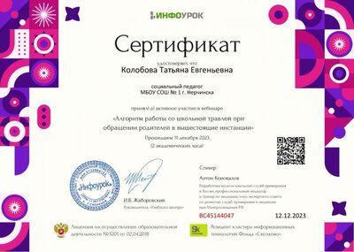 Сертификат проекта Infourok.ru №ВС45144047.jpg
