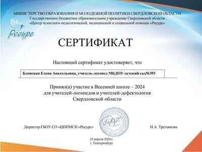 Сертификат участника ВЕСЕННЯЯ ШКОЛА-2024  25.04.2024 (1).pdf.jpeg