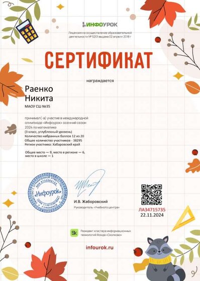 Сертификат проекта infourok.ru №ЛА34715735.jpg