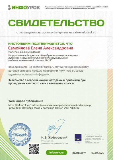Свидетельство проекта infourok.ru №ВУ24853974.jpg