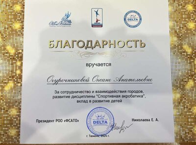 Благодарность от призедента федерации Тюменской области.jpeg