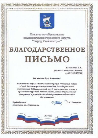 Благодарственное письмо Васильева В.А. 2024 .jpg