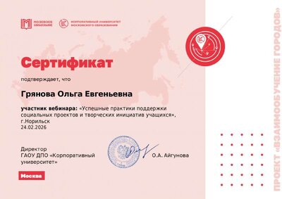 «Успешные практики поддержки социальных проектов и творческих инициатив учащихся», г.Норильск.pdf.jpeg