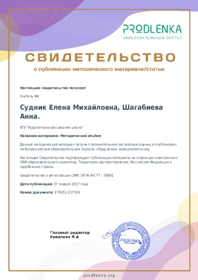 Методический альбом