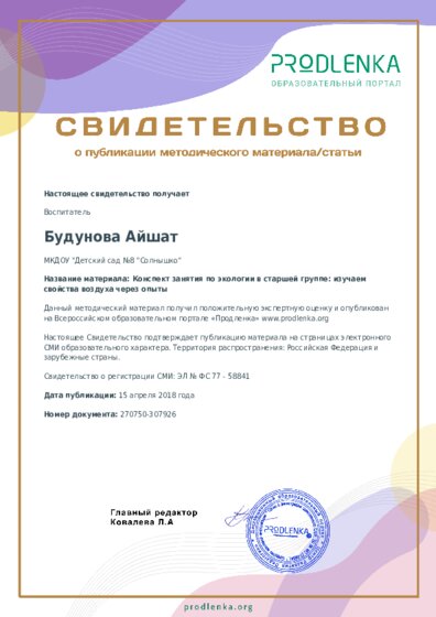 Конспект занятия по экологии в старшей группе: изучаем свойства воздуха через опыты