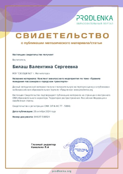 Конспект внеклассного мероприятия по теме «Правила поведения пассажиров в городском транспорте»