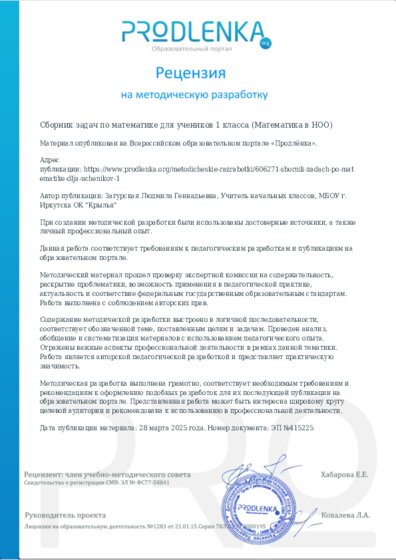 Рецензия на методическую разработку