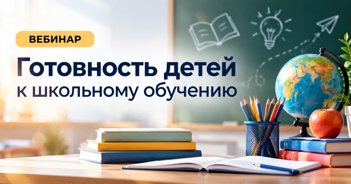 Вебинар «Готовность детей к школьному обучению»