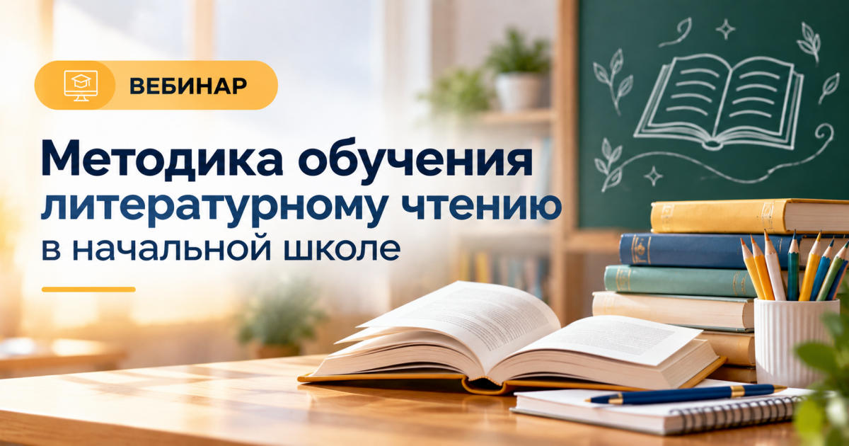 Вебинар «Методика обучения литературному чтению в начальной школе»