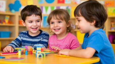 Оснащение предметно-пространственной среды  в разновозрастной группе для детей с нарушением слуха