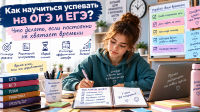 Как научиться успевать на ОГЭ и ЕГЭ: что делать, если постоянно не хватает времени