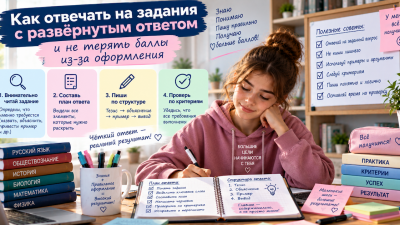 Как отвечать на задания с развёрнутым ответом и не терять баллы из-за оформления