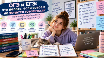 ОГЭ и ЕГЭ: что делать, если совсем не хочется готовиться