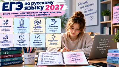 ЕГЭ по русскому языку 2027: с чего начать подготовку и как построить систему, которая приводит к результату