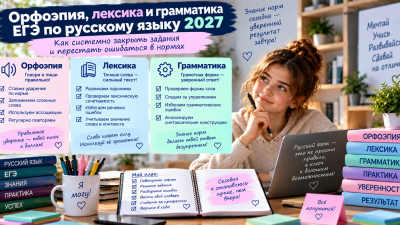 Орфоэпия, лексика и грамматика ЕГЭ по русскому языку 2027: как системно закрыть задания и перестать ошибаться в нормах