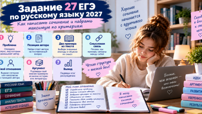 Задание 27 ЕГЭ по русскому языку: как написать сочинение и набрать максимум по критериям