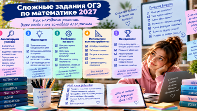 Сложные задания ОГЭ по математике: как подходить к задачам, где не видно готового алгоритма