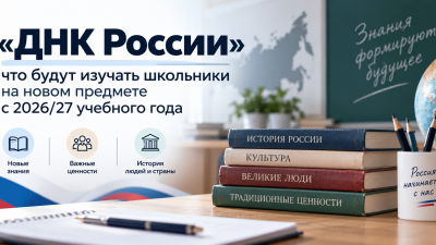 «ДНК России»: что будут изучать школьники на новом предмете с 2026/27 учебного года