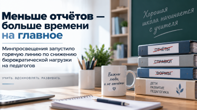 Бюрократическая нагрузка на учителей: Минпросвещения запустило горячую линию и что это меняет для педагогов
