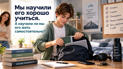 Мы научили ребёнка хорошо учиться. А научили ли мы его жить самостоятельно?