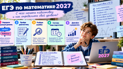 ЕГЭ по математике 2027: с чего начать подготовку и как определить свой уровень