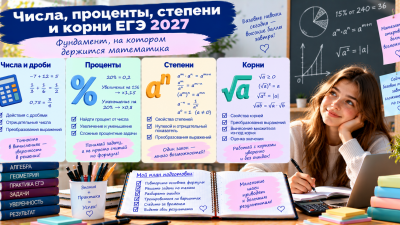 Числа, проценты, степени и корни ЕГЭ 2027: фундамент, на котором держится математика