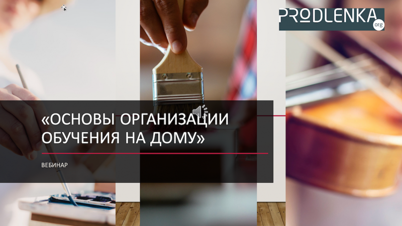 Вебинар «Основы организации обучения на дому»