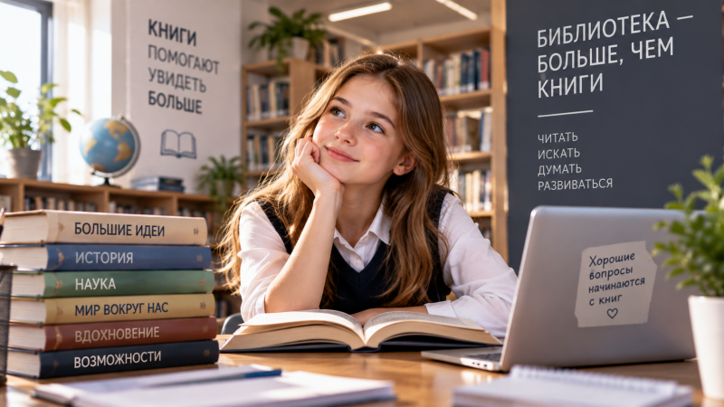 Зачем школьнику библиотека, если всё есть в интернете?