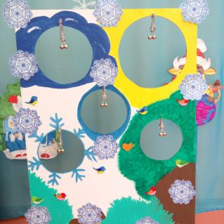 "Музыкальная стенка для метания мяча"