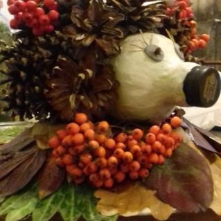 Осенняя поделка "Ежик"