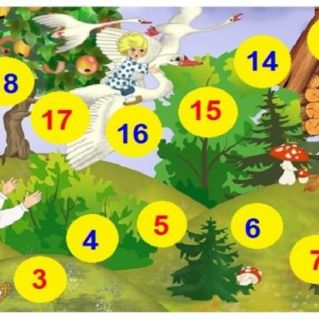 Дидактическая игра " Гуси-лебеди" для обучения счету дошкольников.