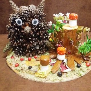 "Сова на лесной опушке"