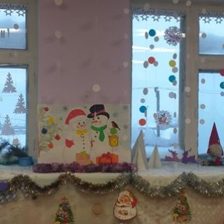Новогоднее оформление группы "Новогоднее чудо"