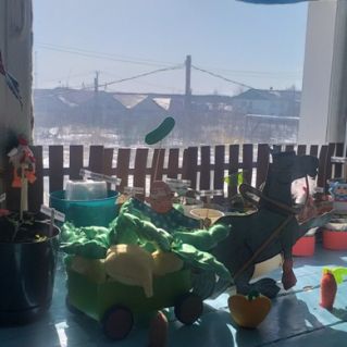 Огород на окне , подготовительной группы "Непоседы" "Весенние фантазии"